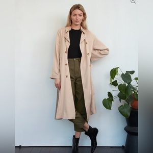 Billie the Label ATWOOD DOUBLE BREASTED TRENCH COAT